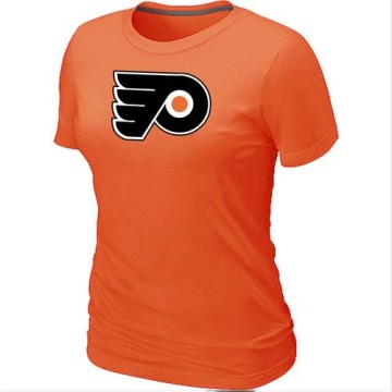 Women's Philadelphia Flyers Big & Tall Logo T-Shirt - - Orange