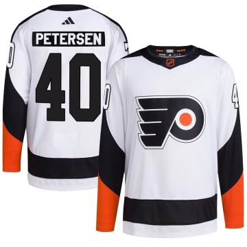 Authentic Adidas Men's Cal Petersen Philadelphia Flyers Reverse Retro 2.0 Jersey - White