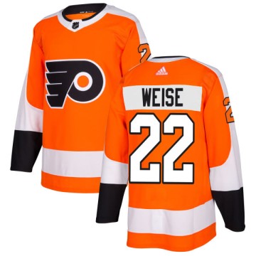 Authentic Adidas Men's Dale Weise Philadelphia Flyers Jersey - Orange