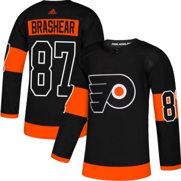 Authentic Adidas Men's Donald Brashear Philadelphia Flyers Alternate Jersey - Black
