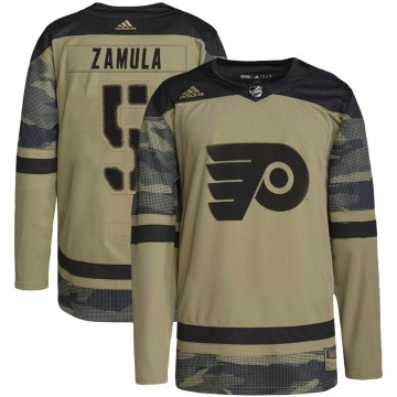 Authentic Adidas Men's Egor Zamula Philadelphia Flyers Military Appreciation Practice Jersey - Camo
