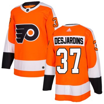 Authentic Adidas Men's Eric Desjardins Philadelphia Flyers Home Jersey - Orange