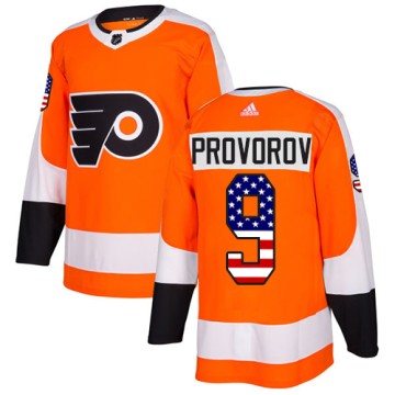 Authentic Adidas Men's Ivan Provorov Philadelphia Flyers USA Flag Fashion Jersey - Orange