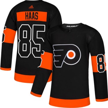 Authentic Adidas Men's James De Haas Philadelphia Flyers Alternate Jersey - Black