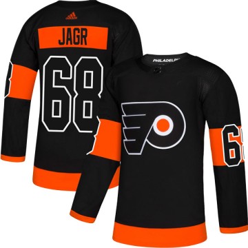 Authentic Adidas Men's Jaromir Jagr Philadelphia Flyers Alternate Jersey - Black