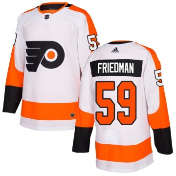 Authentic Adidas Men's Mark Friedman Philadelphia Flyers Jersey - White