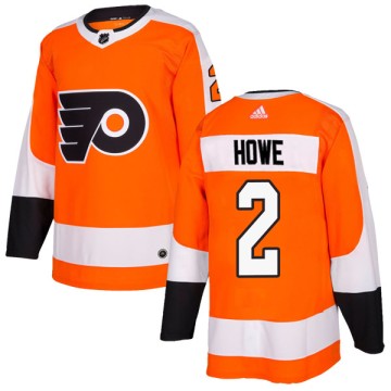 Authentic Adidas Men's Mark Howe Philadelphia Flyers Home Jersey - Orange