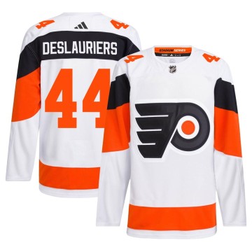 Authentic Adidas Men's Nicolas Deslauriers Philadelphia Flyers 2024 Stadium Series Primegreen Jersey - White