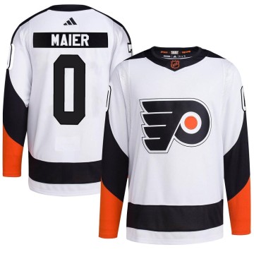 Authentic Adidas Men's Nolan Maier Philadelphia Flyers Reverse Retro 2.0 Jersey - White