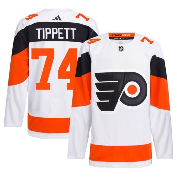 Authentic Adidas Men's Owen Tippett Philadelphia Flyers 2024 Stadium Series Primegreen Jersey - White