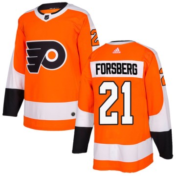 Authentic Adidas Men's Peter Forsberg Philadelphia Flyers Home Jersey - Orange