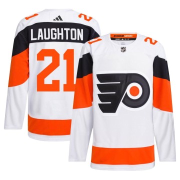 Authentic Adidas Men's Scott Laughton Philadelphia Flyers 2024 Stadium Series Primegreen Jersey - White