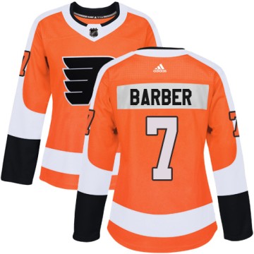 Authentic Adidas Women's Bill Barber Philadelphia Flyers Home Jersey - Orange