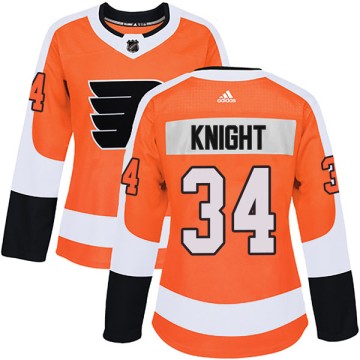 Authentic Adidas Women's Corban Knight Philadelphia Flyers Home Jersey - Orange