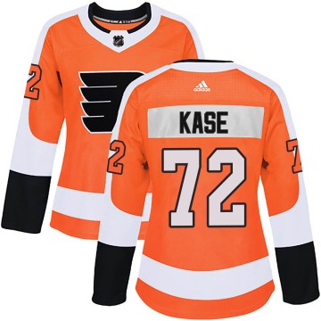 Authentic Adidas Women's David Kase Philadelphia Flyers Home Jersey - Orange