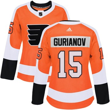 Authentic Adidas Women's Denis Gurianov Philadelphia Flyers Home Jersey - Orange