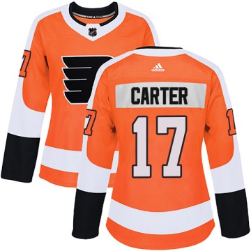 Authentic Adidas Women's Jeff Carter Philadelphia Flyers Home Jersey - Orange