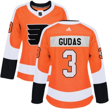 Authentic Adidas Women's Radko Gudas Philadelphia Flyers Home Jersey - Orange