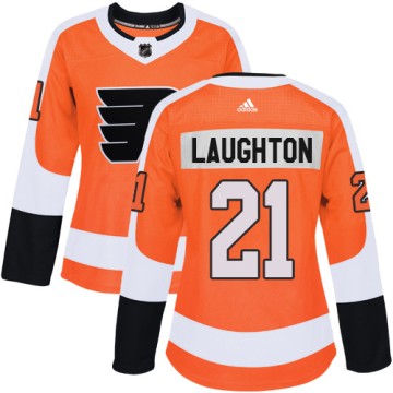 Authentic Adidas Women's Scott Laughton Philadelphia Flyers Home Jersey - Orange