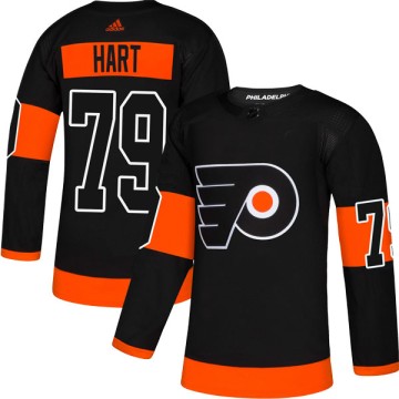 Authentic Adidas Youth Carter Hart Philadelphia Flyers Alternate Jersey - Black