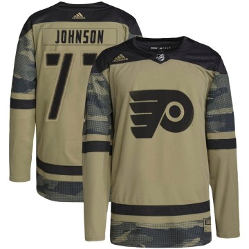 Authentic Adidas Youth Erik Johnson Philadelphia Flyers Military Appreciation Practice Jersey - Camo