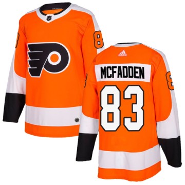 Authentic Adidas Youth Garrett McFadden Philadelphia Flyers Home Jersey - Orange