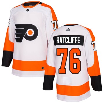 Authentic Adidas Youth Isaac Ratcliffe Philadelphia Flyers Jersey - White