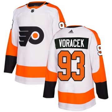 Authentic Adidas Youth Jakub Voracek Philadelphia Flyers Away Jersey - White
