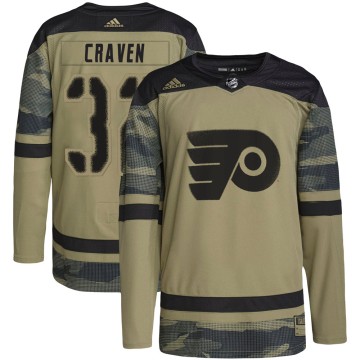 Authentic Adidas Youth Murray Craven Philadelphia Flyers Military Appreciation Practice Jersey - Camo