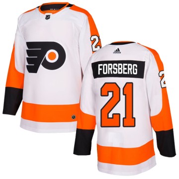 Authentic Adidas Youth Peter Forsberg Philadelphia Flyers Jersey - White