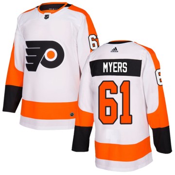 Authentic Adidas Youth Philippe Myers Philadelphia Flyers Jersey - White