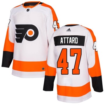 Authentic Adidas Youth Ronnie Attard Philadelphia Flyers Jersey - White