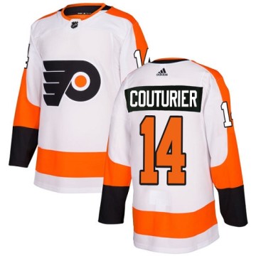 Authentic Adidas Youth Sean Couturier Philadelphia Flyers Away Jersey - White