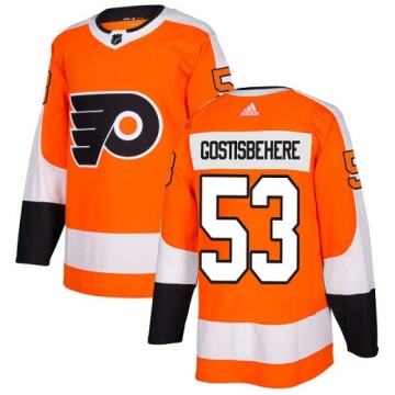 Authentic Adidas Youth Shayne Gostisbehere Philadelphia Flyers Home Jersey - Orange
