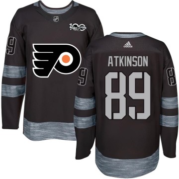 Authentic Men's Cam Atkinson Philadelphia Flyers 1917-2017 100th Anniversary Jersey - Black