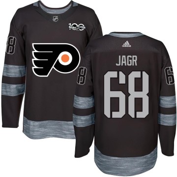 Authentic Men's Jaromir Jagr Philadelphia Flyers 1917-2017 100th Anniversary Jersey - Black