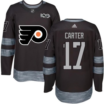 Authentic Men's Jeff Carter Philadelphia Flyers 1917-2017 100th Anniversary Jersey - Black