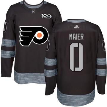 Authentic Men's Nolan Maier Philadelphia Flyers 1917-2017 100th Anniversary Jersey - Black