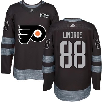 Authentic Youth Eric Lindros Philadelphia Flyers 1917-2017 100th Anniversary Jersey - Black