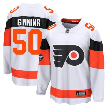 Breakaway Fanatics Branded Men's Adam Ginning Philadelphia Flyers 2024 Stadium Series Jersey - White
