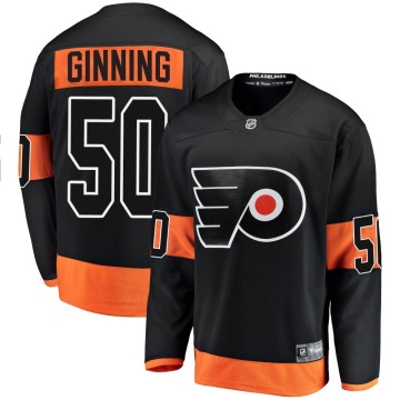 Breakaway Fanatics Branded Men's Adam Ginning Philadelphia Flyers Alternate Jersey - Black