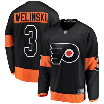 Breakaway Fanatics Branded Men's Andy Welinski Philadelphia Flyers ized Alternate Jersey - Black