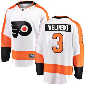 Breakaway Fanatics Branded Men's Andy Welinski Philadelphia Flyers ized Away Jersey - White