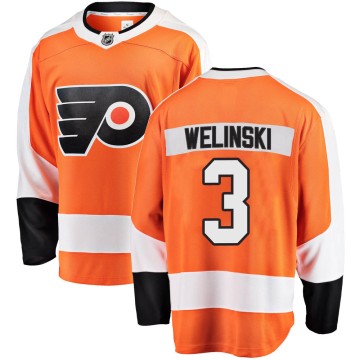 Breakaway Fanatics Branded Men's Andy Welinski Philadelphia Flyers ized Home Jersey - Orange