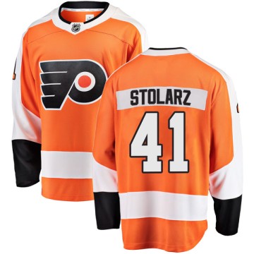 Breakaway Fanatics Branded Men's Anthony Stolarz Philadelphia Flyers Home Jersey - Orange