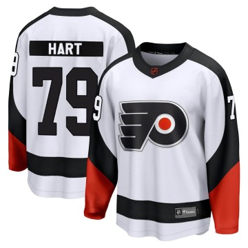 Women's Fanatics Branded Carter Hart White Philadelphia Flyers Special  Edition 2.0 Name & Number V-Neck T-Shirt