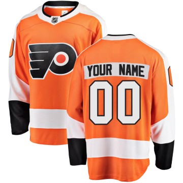 Breakaway Fanatics Branded Men's Custom Philadelphia Flyers Custom Home Jersey - Orange