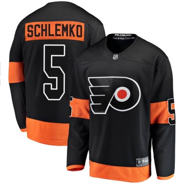 Breakaway Fanatics Branded Men's David Schlemko Philadelphia Flyers Alternate Jersey - Black