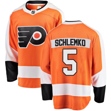 Breakaway Fanatics Branded Men's David Schlemko Philadelphia Flyers Home Jersey - Orange