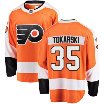 Breakaway Fanatics Branded Men's Dustin Tokarski Philadelphia Flyers Home Jersey - Orange